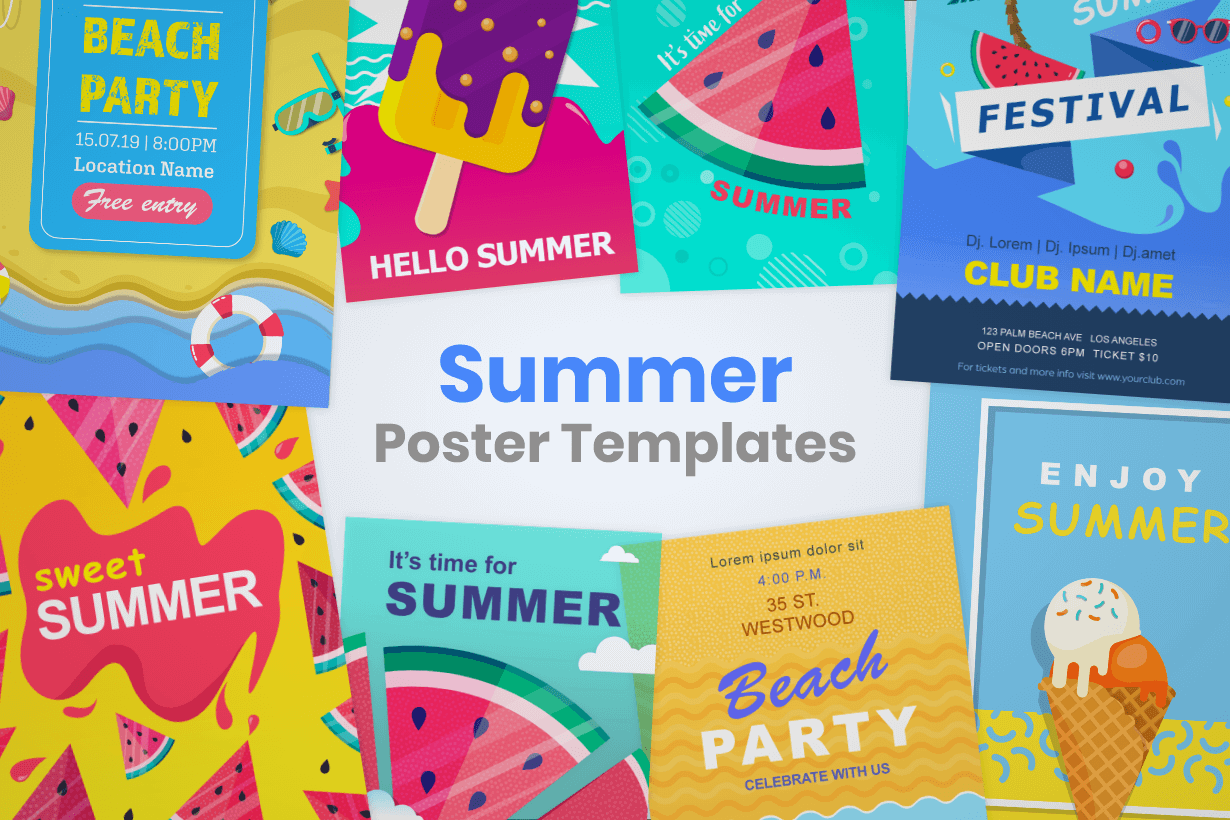 Summer Poster Design Templates